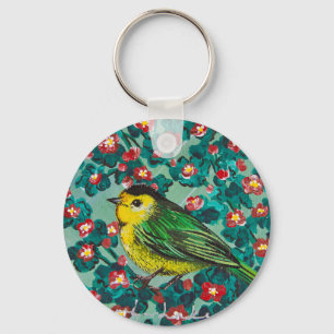 Wilson's Warbler Keychain