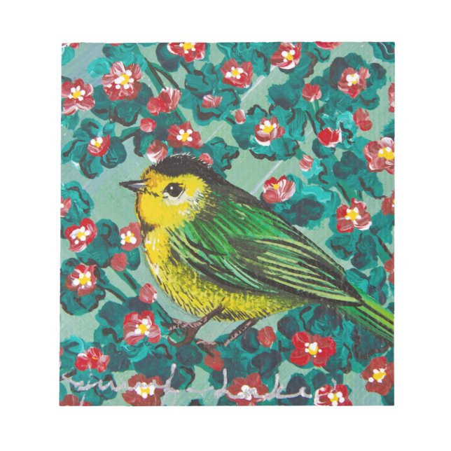 Wilson's Warbler Notepad (Front)