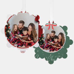 Wilson'sFamilywishes Christmas Paper Ornament Card