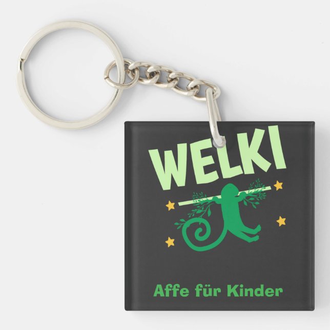 Wilted monkey  keychain (Front)