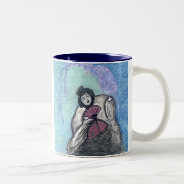 Wilting Geisha Two-Tone Coffee Mug (Right)