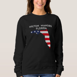 Wilton Manors Florida USA State America Travel Flo Sweatshirt