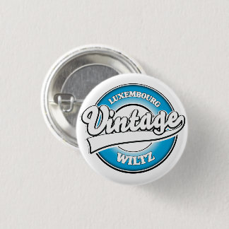 Wiltz Luxembourg retro logo 1 Inch Round Button