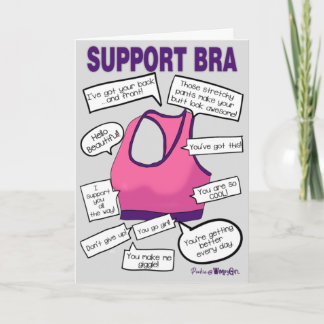 Wimpy Girl Support Bra Card