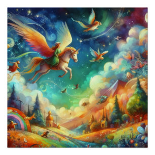 Wimsical Pony Poster