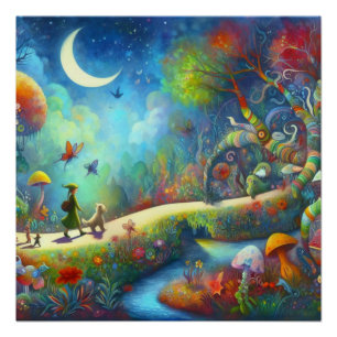 Wimsical World of a Childs Dream Christmas Poster