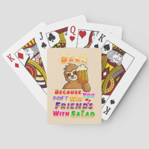 Win Friends With Beer Playing Cards