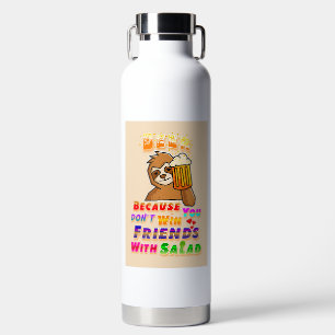 Win Friends With Beer Water Bottle