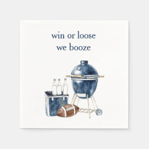Win or Loose We Booze Napkin