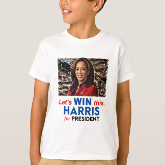 Win This Harris For President Kamala Harris 2024 V T-Shirt