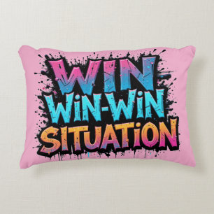 WIN-WIN Situation Accent Pillow