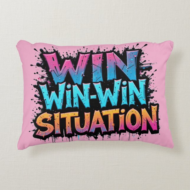 WIN-WIN Situation Accent Pillow (Front)
