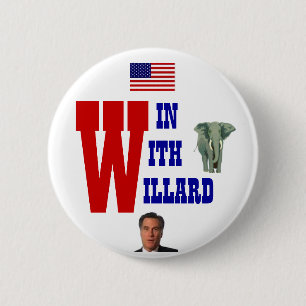 Win With Willard 2012 2 Inch Round Button