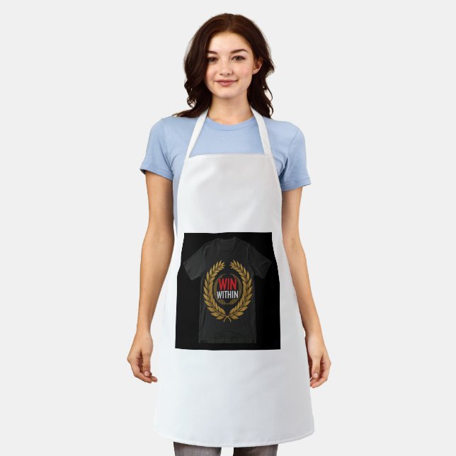 "Win Within." Apron (Worn)