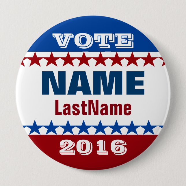 Win Your Campaign 4 Inch Round Button (Front)