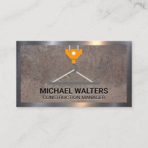 Winch Crane Construction Hardware Tools Business Card