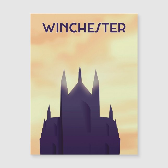 Winchester Cathedral travel poster poster print (Front)