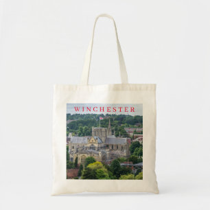 Winchester Cathedral view tote bag