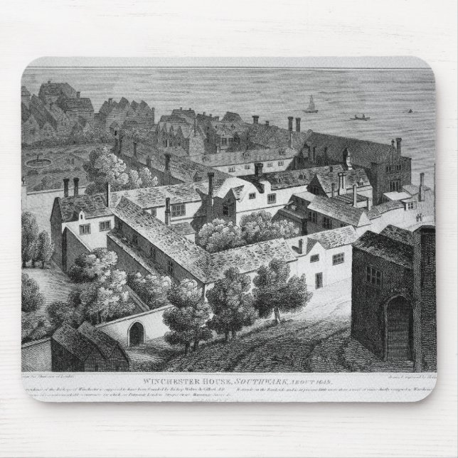Winchester House, Southwark in about 1649 Mouse Pad (Front)