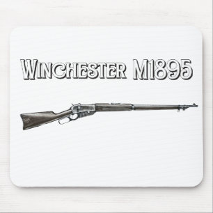 Winchester M1895 lever action rifle Mouse Pad