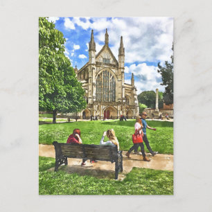 Winchester Watercolour-Style Postcard