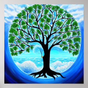 Wind and the Waves Tree of Life Poster
