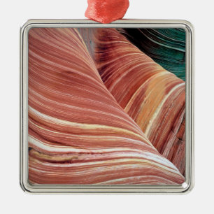Wind and water eroded Navajo sandstone in Metal Ornament