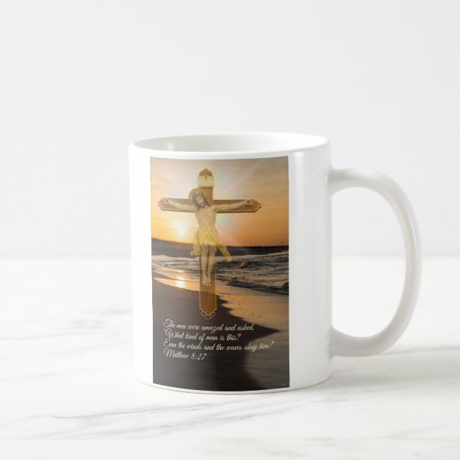 Wind And Waves Obey Him Coffee Mug (Right)