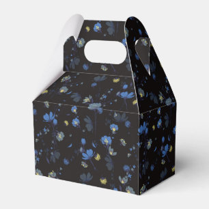 Wind Blown Floral Pattern Favor Box