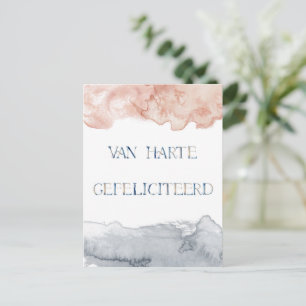 Wind card (10.8cm x 14.2cm)- Van Harte Congratulat