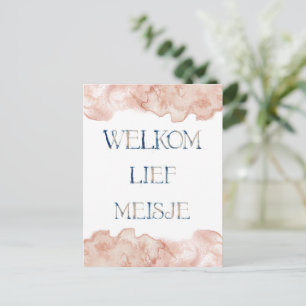 Wind card (10.8cm x 14.2cm) - Welcome Live Girl