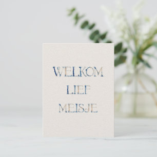 Wind card (10.8cm x 14.2cm) - Welcome Live Girl