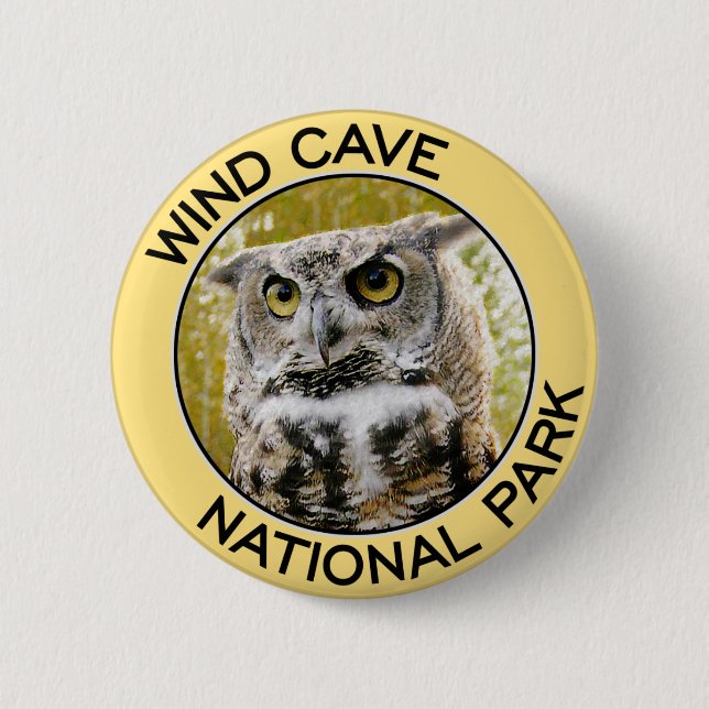 Wind Cave National Park 2 Inch Round Button (Front)