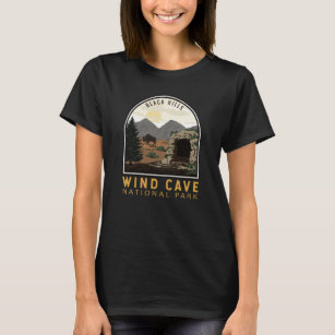 Wind Cave National Park Black Hills Vintage Emblem T-Shirt