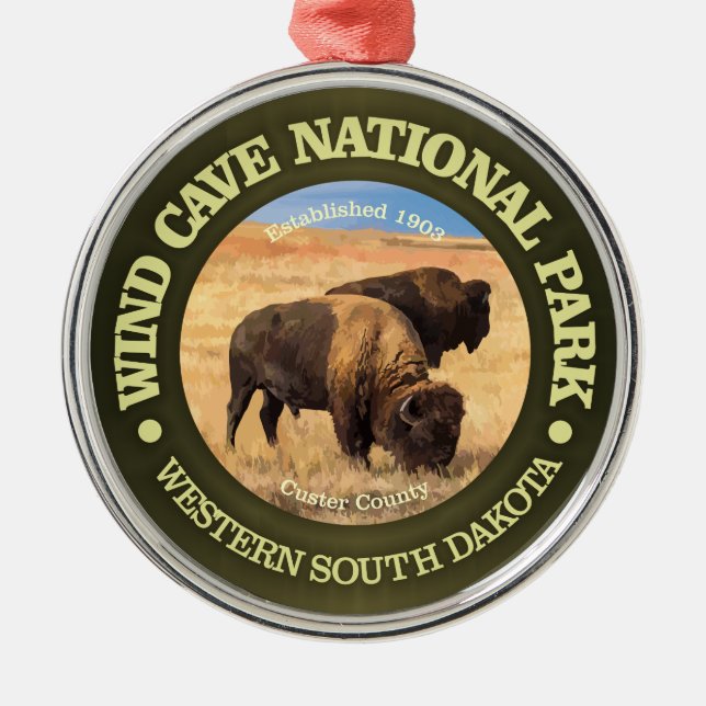 Wind Cave National Park Metal Ornament (Front)