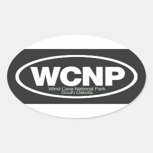 Wind Cave National Park Oval Sticker