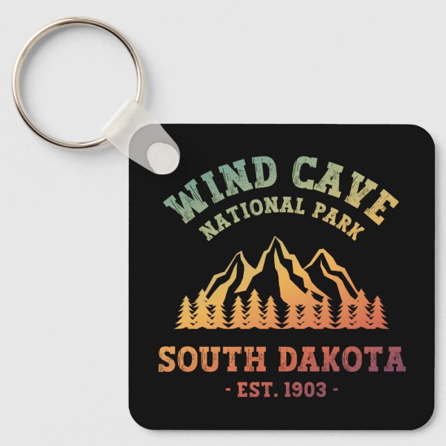 Wind Cave National Park South Dakota  Keychain (Front)