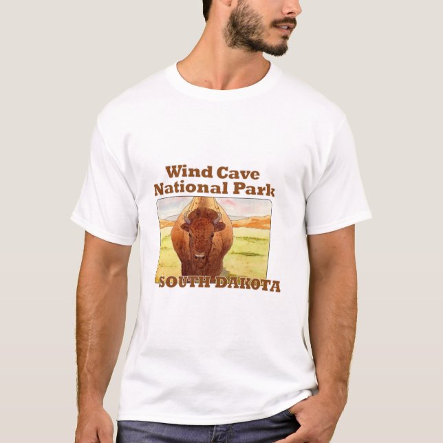 Wind Cave National Park, South Dakota T-Shirt (Front)
