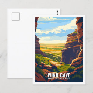 Wind Cave National Park South Dakota USA  Postcard