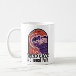 Wind Cave National Park South Dakota Vintage Coffee Mug