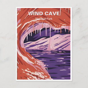 Wind Cave National Park South Dakota Vintage Postcard
