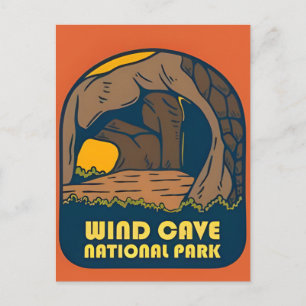 Wind Cave National Park South Dakota Vintage Postcard