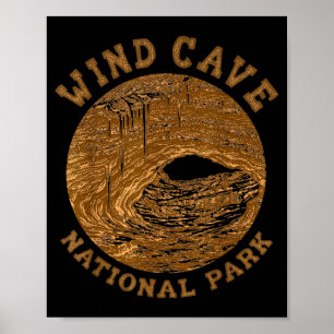 Wind Cave National Park Travelling Nature Lover Poster