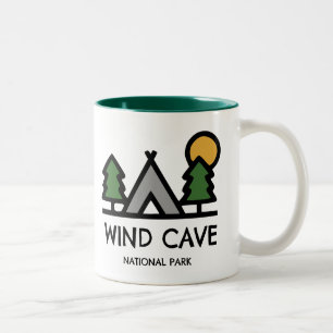 Wind Cave National Park Two-Tone Coffee Mug