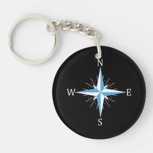 Wind compass keychain