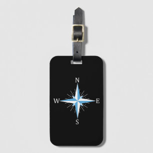 Wind compass luggage tag