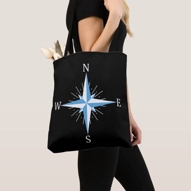 Wind compass tote bag (Close Up)