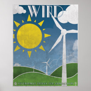 Wind Energy Posters, Prints & Poster Printing | Zazzle CA