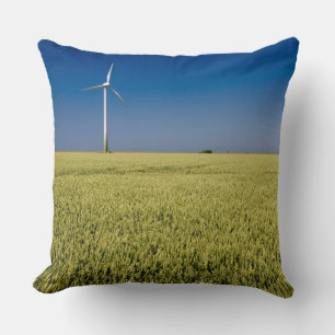Wind Energy Throw Pillow
