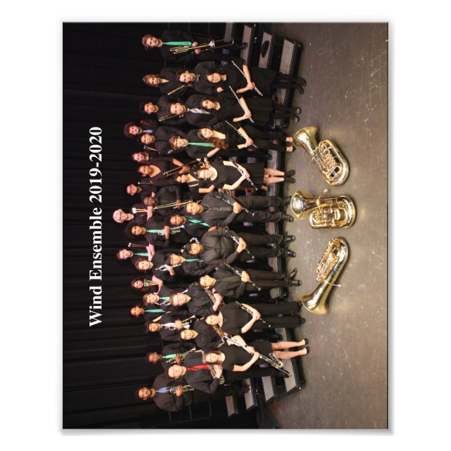 Wind Ensemble 2019-2020 Photo Print (Front)